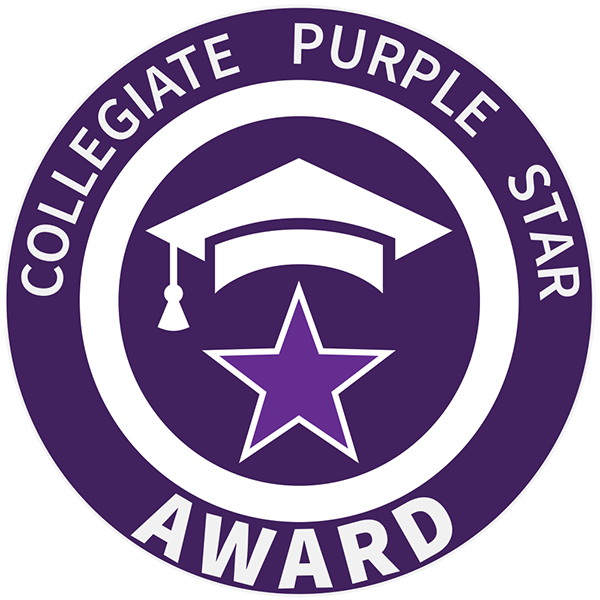 Collegiate Purple Star Logo Collegiate Purple Star Logo