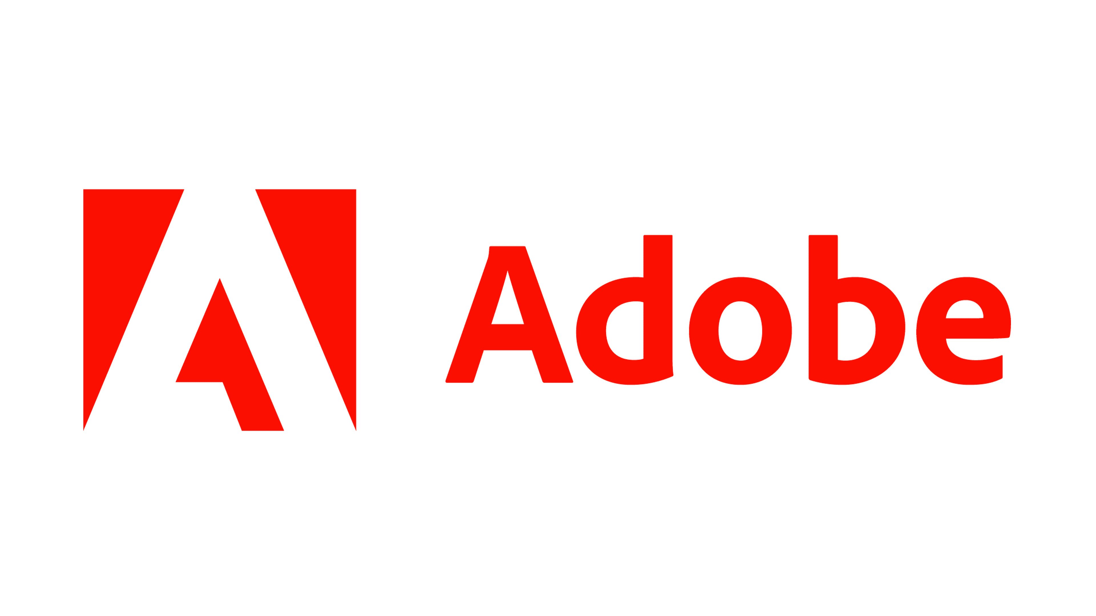 Adobe logo in red
